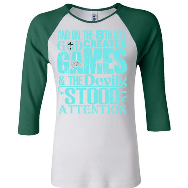 God Created Games T Shirt, I Love Gaming T Shirt, Awesome T-Shirts