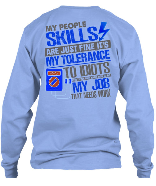 My People Skills Are Just Fine T Shirt, I Love Electrician T Shirt