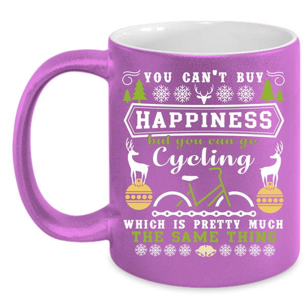 You Can Go Cycling Coffee Mug, Cycling Make Me Happy Coffee Cup