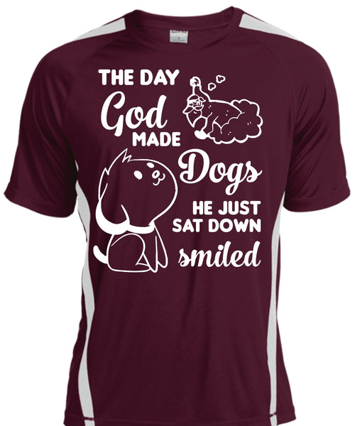 The Day God Made Dogs He Just Sat Down Smiled T Shirt, Pets T Shirt, I Love Dog T Shirt