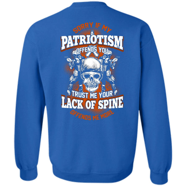 Lack Of Spine T Shirt, I Love Veteran Sweatshirt