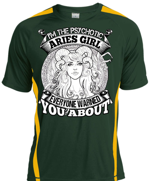 I'm The Psychotic Aries Girl T Shirt, Being An Aries T Shirt, Cool Shirt