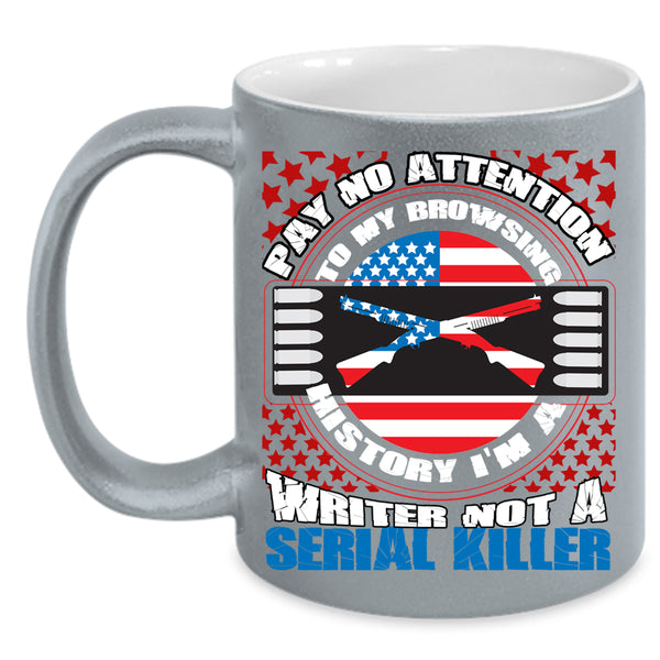 I'm A Writer Coffee Mug, Cool American Flag Coffee Cup