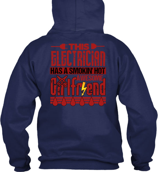 This Electrician T Shirt, Smoking Hot Awesome Girlfriend T Shirt