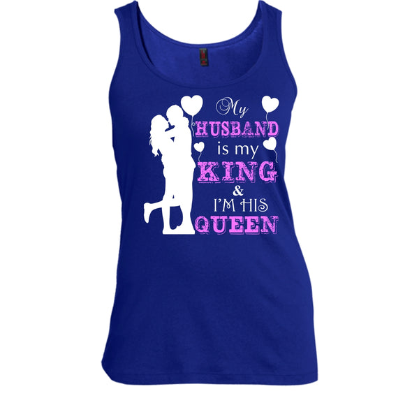 My Husband Is My King T Shirt, I'm His Queen T Shirt, Cool T Shirt
