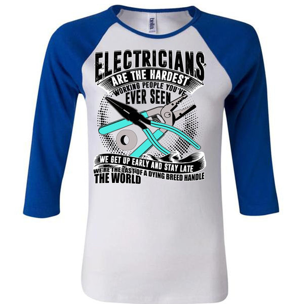 Electricians Are The Hardest Working T Shirt, I Love Electrician T Shirt, Awesome T-Shirts