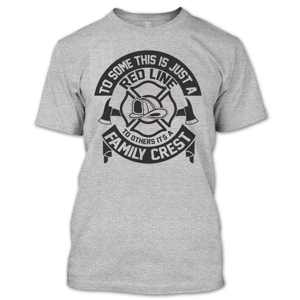 This Is Just A Red Line T Shirt, Coolest Firefighter T Shirt