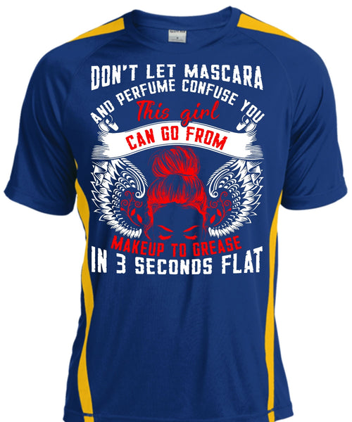 This Girl Can Go From Makeup To Grease T Shirt, Being A Mom T Shirt, Cool Shirt