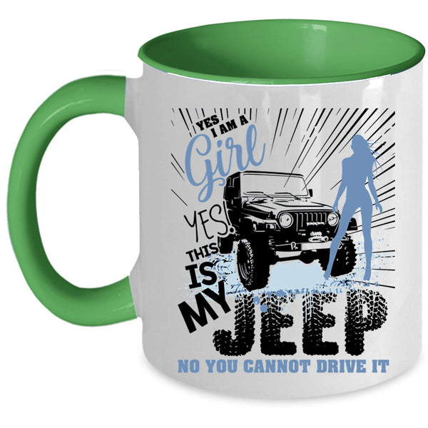 This Is My Jeep Coffee Mug, I Am A Girl Accent Mug