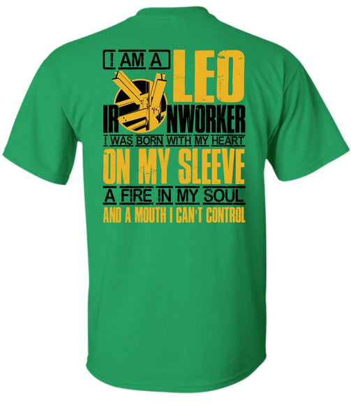I Am A Leo Ironworker T Shirt, I Love Ironworker T Shirt