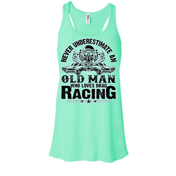 Never Underestimate T Shirt, Coolest Biker Tank Top