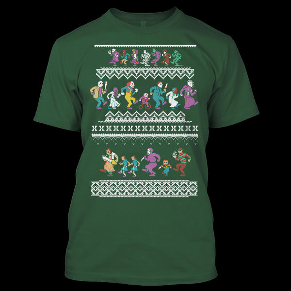 A black t-shirt with the shopify logo