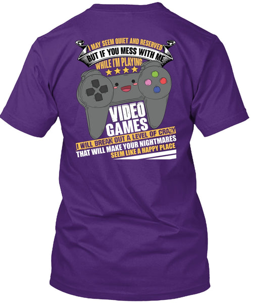 I'm Playing Video Games T Shirt, Like A Happy Place T Shirt