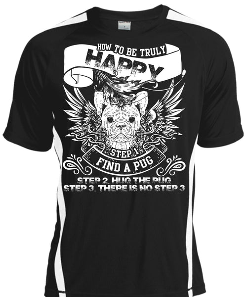 A black t-shirt with the shopify logo