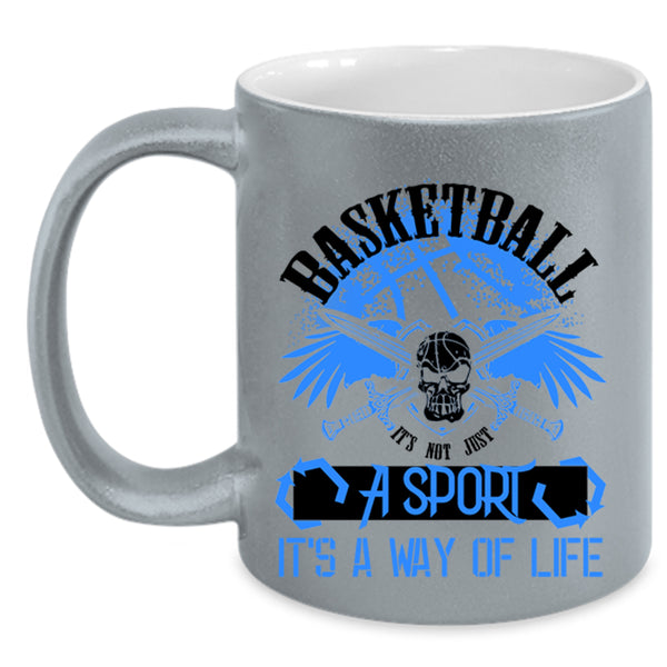 It's Not Just A Sport Coffee Mug, Basketball Accent Mug