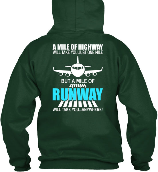 A Mile Of Highway T Shirt, Being A Pilot T Shirt