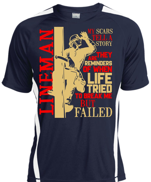 Lineman My Scars Tell A Story T Shirt, Being A Lineman T Shirt, Cool Shirt