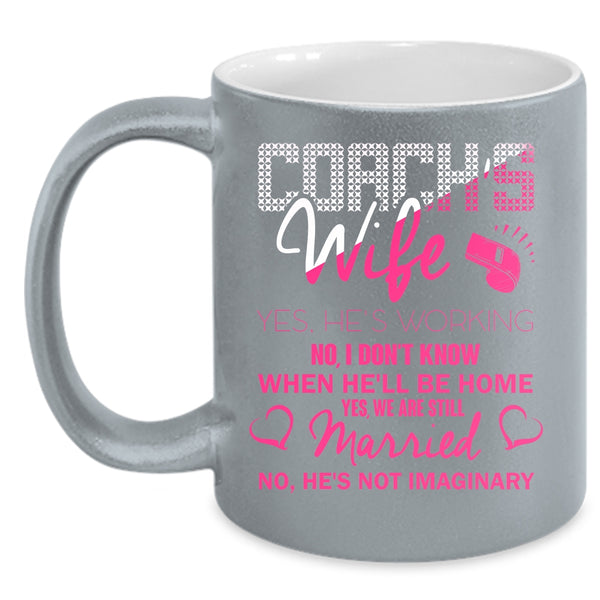 Coach's Wife Coffee Mug, Cute Gift For My Wife Coffee Cup