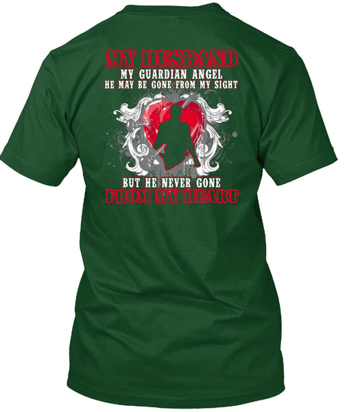 My Husband My Guardian Angel T Shirt, From My Heart T Shirt
