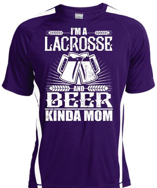 Beer Kinda Mom T Shirt, I'm A Lacrosse T Shirt, Cool Shirt
