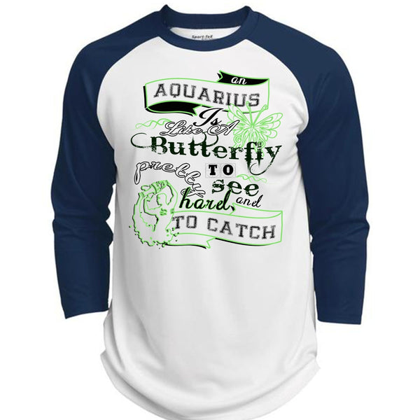 An Aquarius Is Like A Butterfly To See And Too Catch Pretty Harel T Shirt, Life T Shirt  (Polyester Game Baseball Jersey)