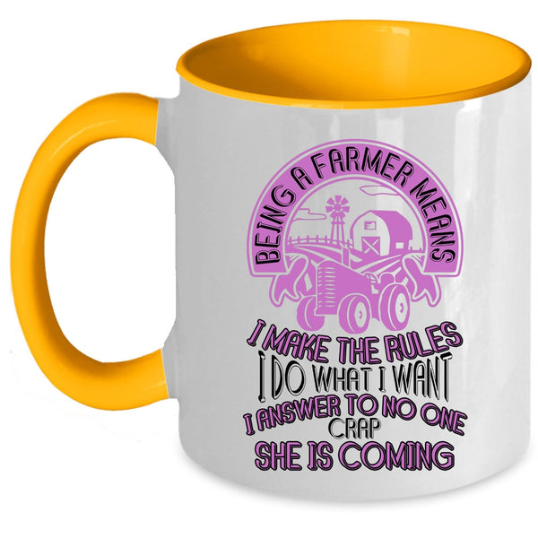 Best Farmer Ever Coffee Mug, Being A Farmer Accent Mug