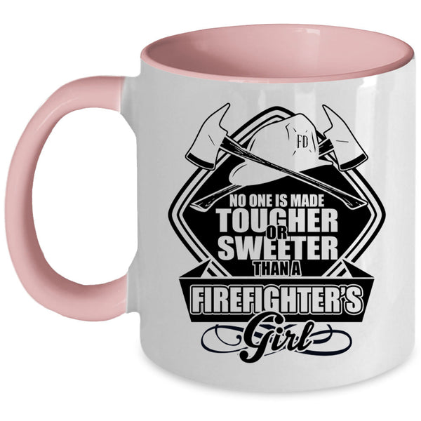 Beautiful Wife Coffee Mug, Firefighter's Girl Accent Mug