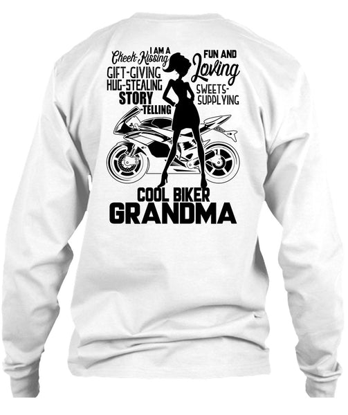 Cool Biker Grandma T Shirt, I Love Biking T Shirt