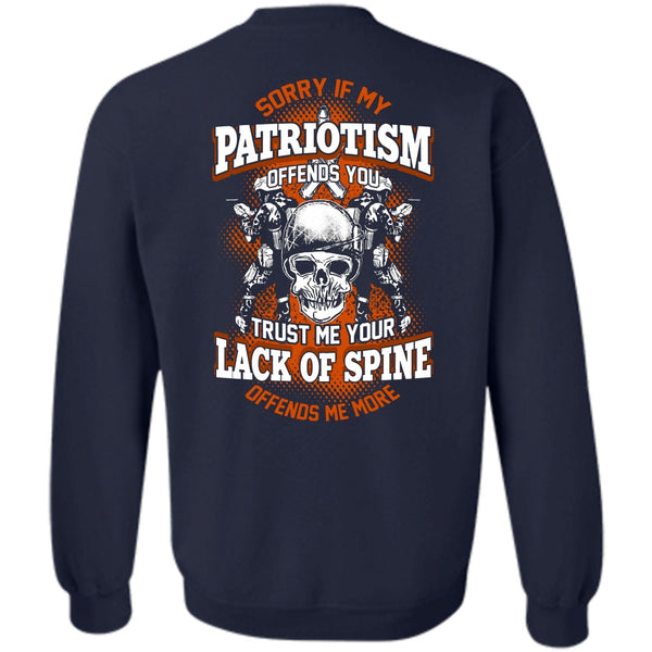 Lack Of Spine T Shirt, I Love Veteran Sweatshirt