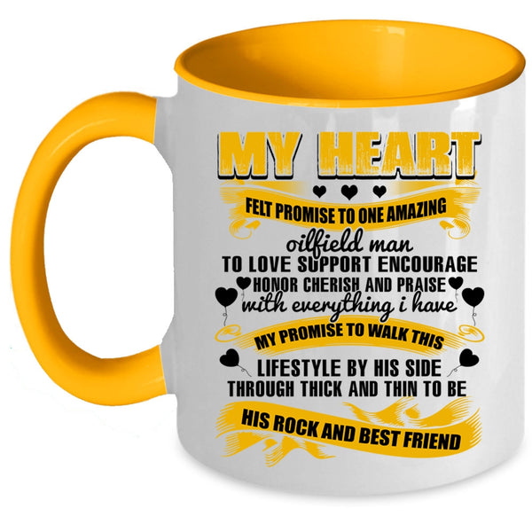 To Be His Best Friend Coffee Mug, I Love Oilfield Man Accent Mug