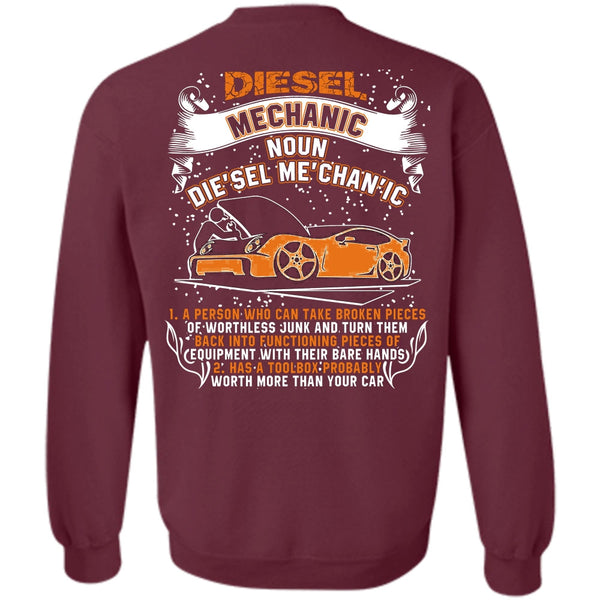 Worth More Than Your Car T Shirt, I Love Mechanic Sweatshirt