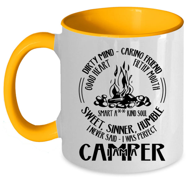 Cool Gift For Camper Coffee Mug, I Am A Camper Accent Mug