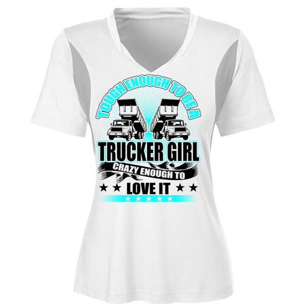 Tough Enough To Be A Trucker Girl T Shirt, I Love Trucker T Shirt, Awesome T-Shirts