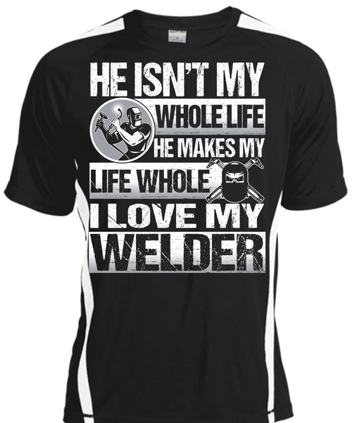 A black t-shirt with the shopify logo