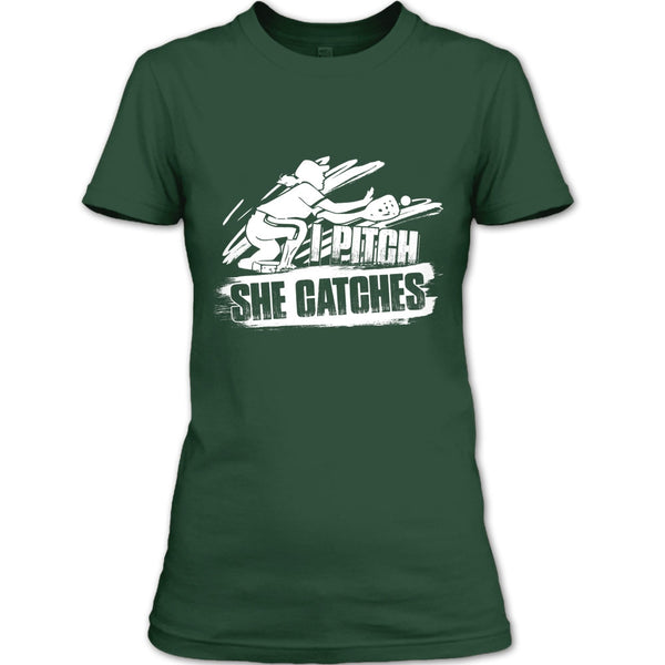 I Pitch She Catches T Shirt, I'm A Baseball Player T Shirt