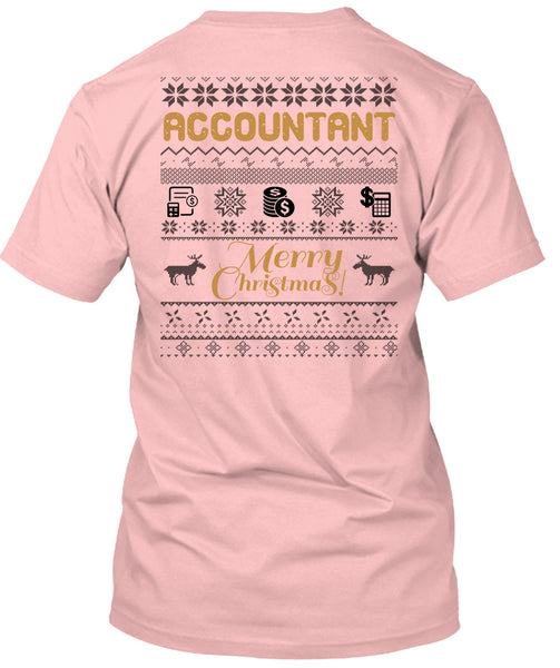 Accountant Merry Christmas T Shirt, I Love Accountant T Shirt
