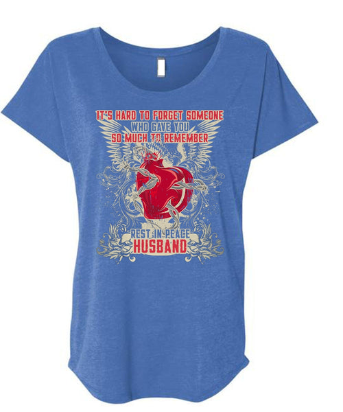 Rest In Peace Husband T Shirt, Being A Husband T Shirt, Cool Shirt (Ladies' Triblend Dolman Sleeve)