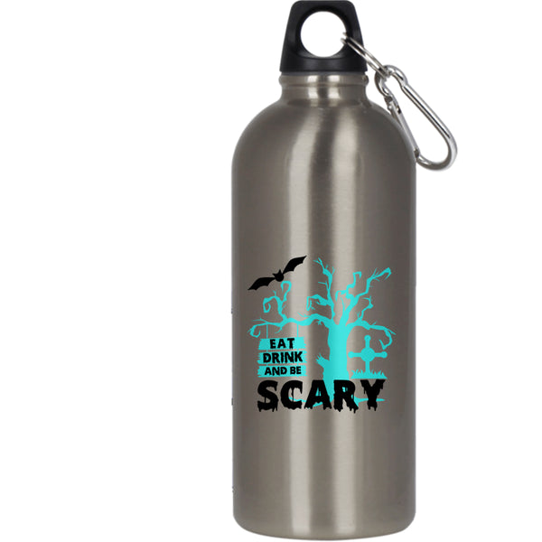 Eat Drink And Be Scary 20 oz Stainless Steel Bottle,Cool Halloween Outdoor Sports Water Bottle