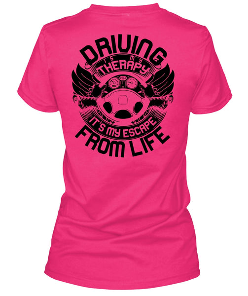 Driving Is My Therapy T Shirt, I Love Car T Shirt