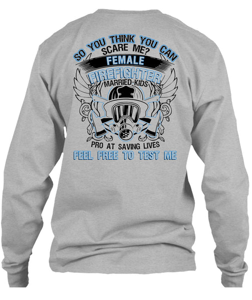 Female Firefighter Married Kids T Shirt, I Love Firefighter T Shirt