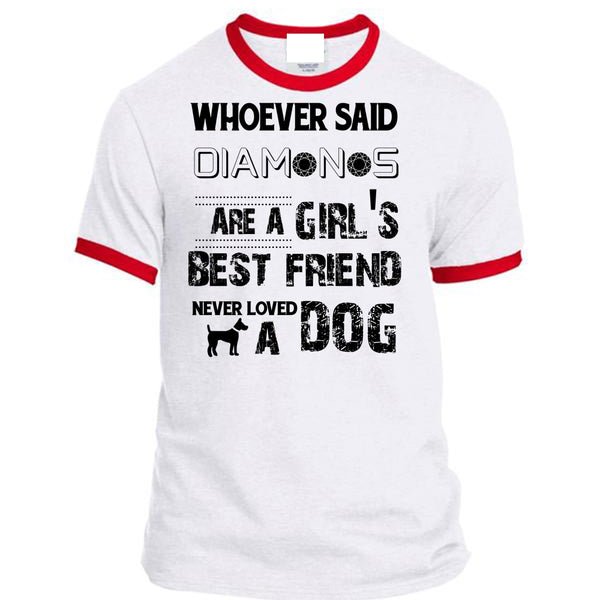 Diamonds Are A Girl's Best Friend Never Loved A Dog T Shirt, Favorite T Shirt