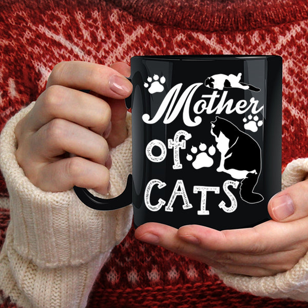 Mother Of Cats Coffee Mug, Gift For Cat Mom Coffee Cup