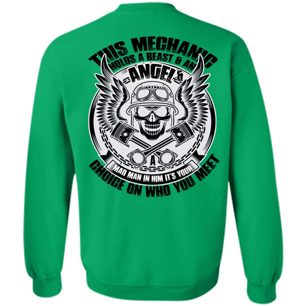 I Love Mechanic T Shirt, This Mechanic Holds A Beast Sweatshirt