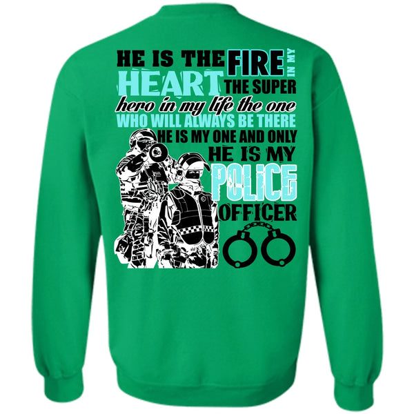 I Love Police T Shirt, He Is My Police Officer Sweatshirt