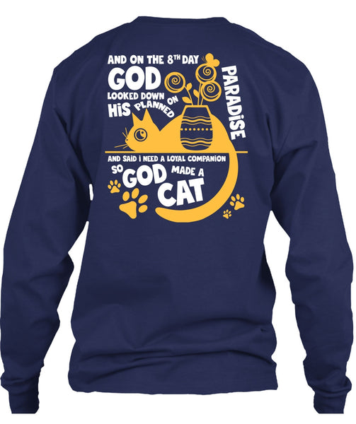 God Made A Cat T Shirt, His Planned On Paradise T Shirt