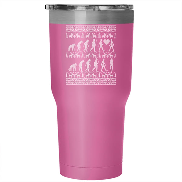 Cute Couple Tumbler 30 oz Stainless Steel, Christmas Gift For Couple Travel Mug