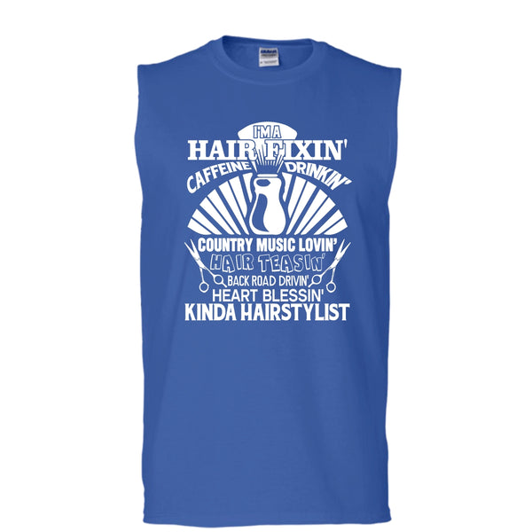 I'm A Hair Fixin' T Shirt, I Am A Hair Stylist Tank Top (Men's Cotton Sleeveless)