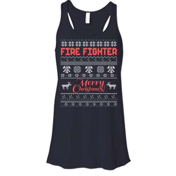 Fire Fighter Merry Christmas T Shirt, Coolest Firefighter T Shirt, Cool T Shirt