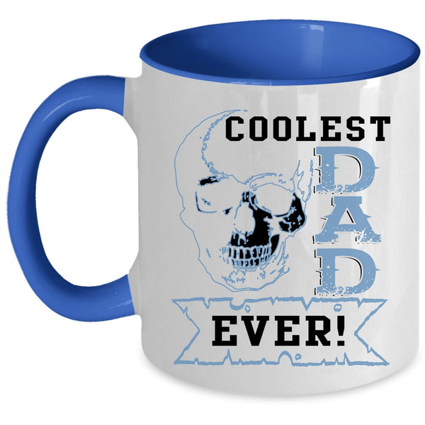 Cool Gift For Dad Coffee Mug, Coolest Dad Ever Accent Mug