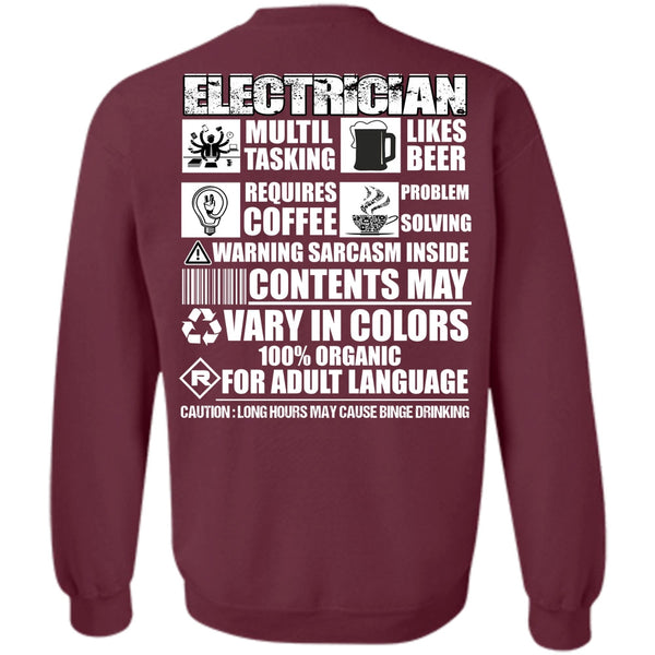 Likes Beer T Shirt, I Love Electrician Sweatshirt